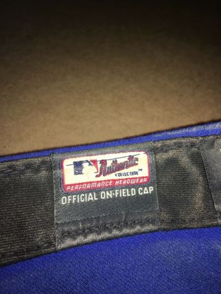 2012 Lucas Duda Game Worn Team Issued NY Mets Hat Cap MLB Hologram 7 5/8 8