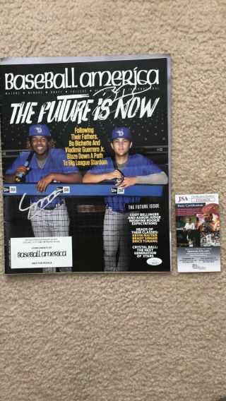 Vladimir Guerrero Jr Bo Bichette Signed The Future Is Now Baseball America Jsa