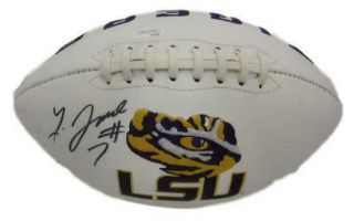 Leonard Fournette Autographed/signed Lsu Tigers Logo Football Jsa 14098
