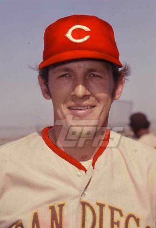 1973 Topps Baseball Card Final Color Negative Bob Barton Reds