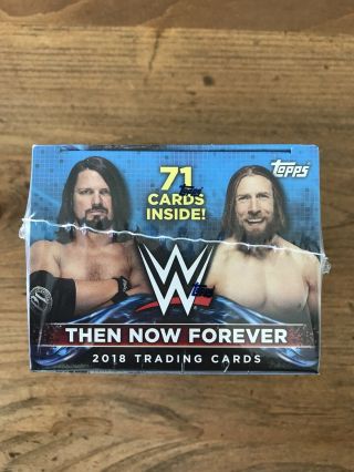2018 Topps Wwe Wrestling Then Now Forever Blaster Box 10 Packs 1 Relic