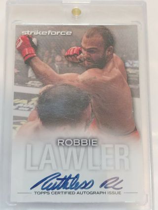 2012 Topps Ufc Knockout Autograph/159 Farl Robbie Lawler Rookie Mma Auto Card