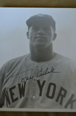 Tony Kubek Vintage Autographed Signed 8x10 Photo York Yankees Circa 1961