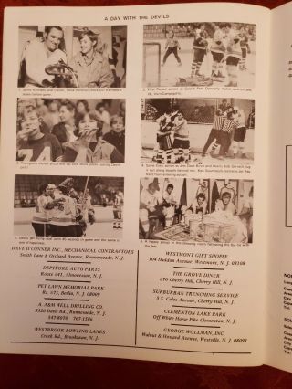 Eastern Hockey League Jersey Devils vs.  Long Island Ducks 1971 Program 6