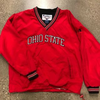 Men’s Ohio State Buckeyes Champion Pullover Lined Jacket Sz M