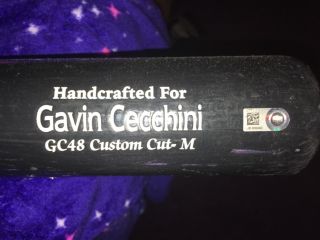 Gavin Cecchini Game Uncracked Bat York Mets Mlb Hologram Jb856440