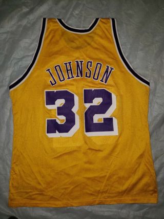 Magic Johnson Jersey 48 Los Angeles Lakers Champion