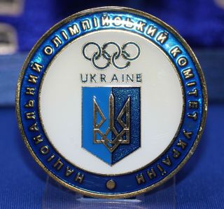 SOCHI 2014 UKRAINE Olympic Committee Team NOC Pin Set /15 Pins & Medal 4