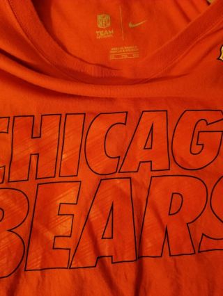 very good orange 2xl Mens chicago bears nike t shirt. 3