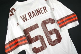 Vtg 90s Wali Rainer Cleveland Browns Jersey Nfl Football White Starter Mens L 48