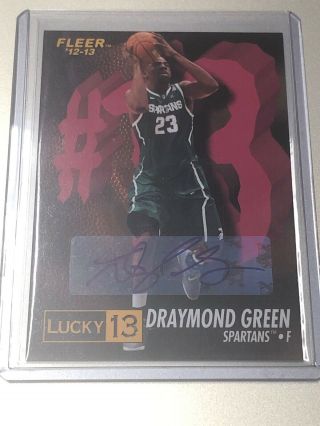 Draymond Green Rookie Autograph Auto 2012 - 13 Fleer Ultra Fresh Ink Warriors