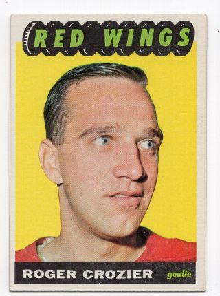 1x Roger Crozier 1965 66 Topps 42 Exmt Detroit Red Wings
