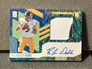 5/10 R.  Joshua Dobbs 2017 Unparalleled Rpa Autograph Patch Rookie Swirlorama Rc