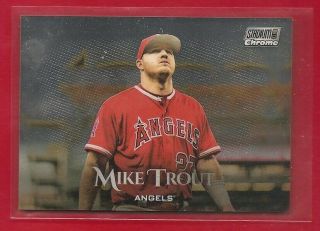 Mike Trout 2019 Stadium Club Chrome Refractor