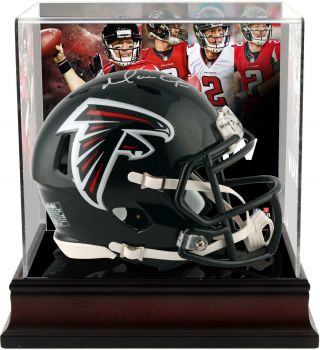 Matt Ryan Atlanta Falcons Signed Riddell Speed Mini Helmet W/ Mini Helmet Case