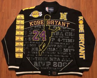 Jh Design Kobe Bryant Los Angeles Lakers Nba Jacket Sz 4xl Jeff Hamilton