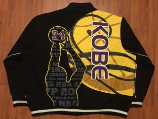 JH Design Kobe Bryant Los Angeles Lakers NBA Jacket Sz 4XL Jeff Hamilton 2