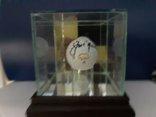 Jack Nicklaus " Golden Bear " Autographed Golf Ball In Formal Display Case Jsa/loa