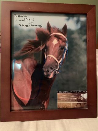 Secretariat Movie Photo Signed By Penny Chenery
