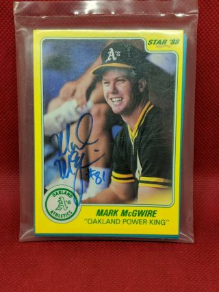 1988 Star Mark Mcgwire Complete 11 Card Bagged Set Autograph Auto Set 81