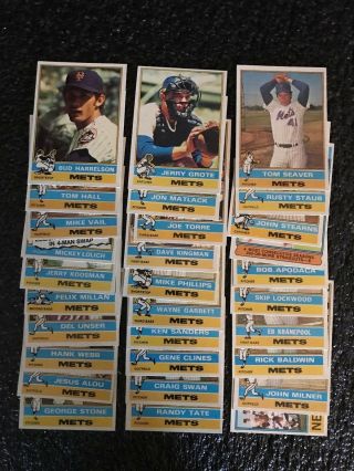 1976 Topps York Mets Complete Team Set (w/traded)