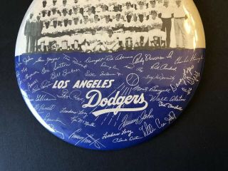 1974 LA Dodgers World Series Photo/facsimile Autograph Pin Button 4