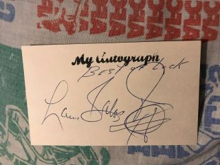 Lauro Salas Autographed 3x5 Index Card Boxing World Champion Deceased