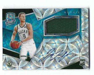 2018 - 19 Panini Spectra Donte Divincenzo (bucks) Rc Auto Patch Card / 99
