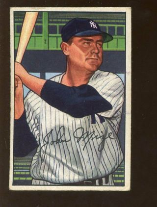 1952 Bowman Baseball Card 145 Johnny Mize York Yankees Ex