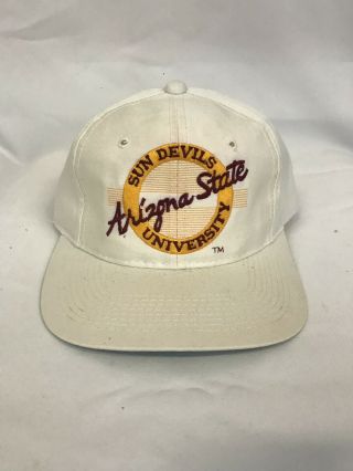 Vintage Arizona State Sun Devils Asu The Game Snapback Hat 90 