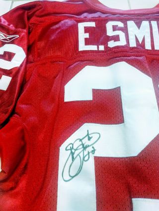 Cardinals Emmitt Smith Authentic Signed Red Jersey Autographed Wetrak Cert