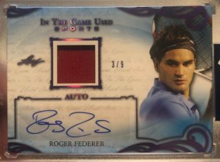 Roger Federer 2019 In The Game Patch Auto 3/9