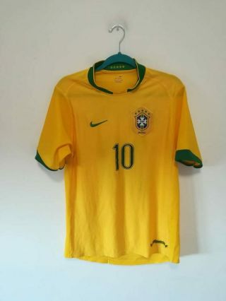 Brazil Brasil Home Football Soccer Shirt Jersey Camiseta 2006/2007 Nike L 2