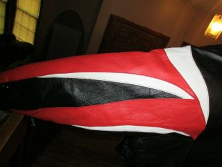 PRO PLAYER Kansas City Chiefs Leather Jacket XXL 2 Extra Large Black Red WHITE 3