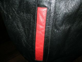 PRO PLAYER Kansas City Chiefs Leather Jacket XXL 2 Extra Large Black Red WHITE 8