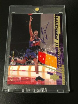 2000 - 01 Upper Deck Autograph Game Jersey Patch Auto Anfernee Hardaway 3 Color