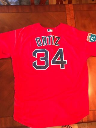 Boston Red Sox David Ortiz 2016 Spring Training Jersey 5