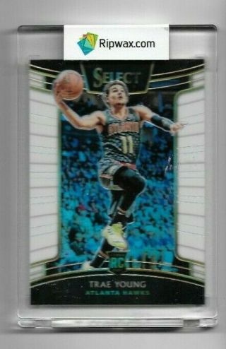 Trae Young 2018 - 19 Select Basketball Rookie Card 45 - Hawks