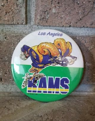 Vintage Nfl Los Angeles Rams 3.  5 Inch Pin