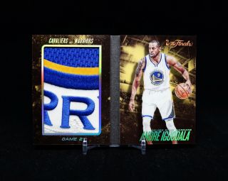 Andre Iguodala 2015 - 16 Panini Finals Booklet Patch 20/23 Fmvp Warriors