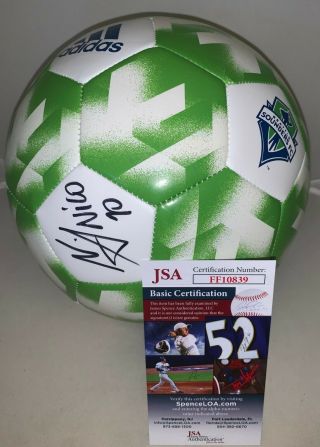 Nicolas Lodeiro Signed Seattle Sounders F/s Full Size Logo Soccer Ball Mls Jsa