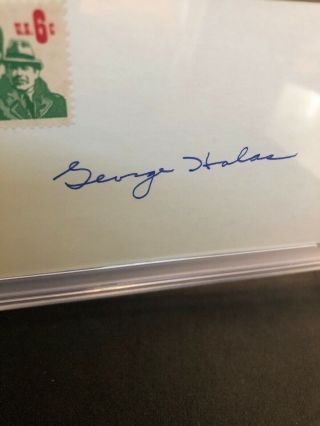 GEORGE HALAS PSA/DNA Autograph Hand Signed Authentic Bears Legend Perfect 2