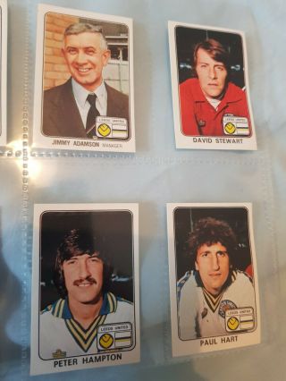 Panini Football 79 - Leeds United - x17 stickers - complete team set 2