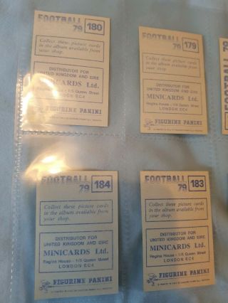 Panini Football 79 - Leeds United - x17 stickers - complete team set 4