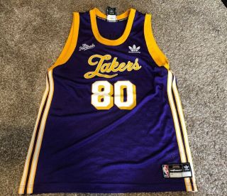 Rare Adidas X The Hundreds Los Angeles Lakers Skateboarding Jersey Large
