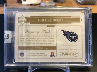 2018 Honors Derrick Henry 1/1 Flawless Auto Card Progression 2
