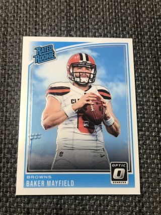 2018 Optic Baker Mayfield Rated Rookie Base Card Browns Same Day