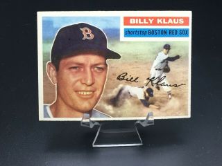 1956 Topps Baseball Billy Klaus Ex - Mt 217 Boston Red Sox