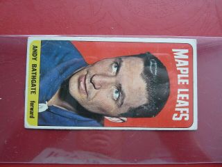 Hockey Cards Topps 1964 - 65 Tall Boy Andy Bathgate Toronto Maple Leaf