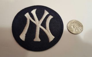 York Yankees Interlocking Ny Logo Embroidered Iron On Patch - 3 " X 3 "